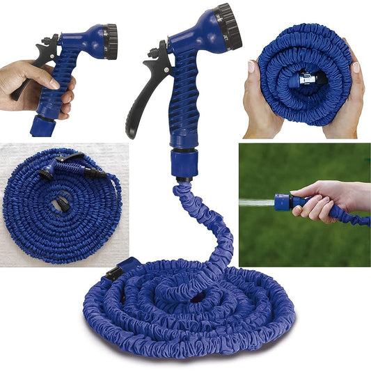 Expandable Magic Garden Hose With Spray Gun Approx 4 Metre Pipe (1 Set Mix Color)