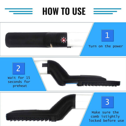 Mens Beard And Hair Curling Straightener (Modelling Comb)