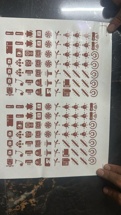 Gold Switch Stickers
