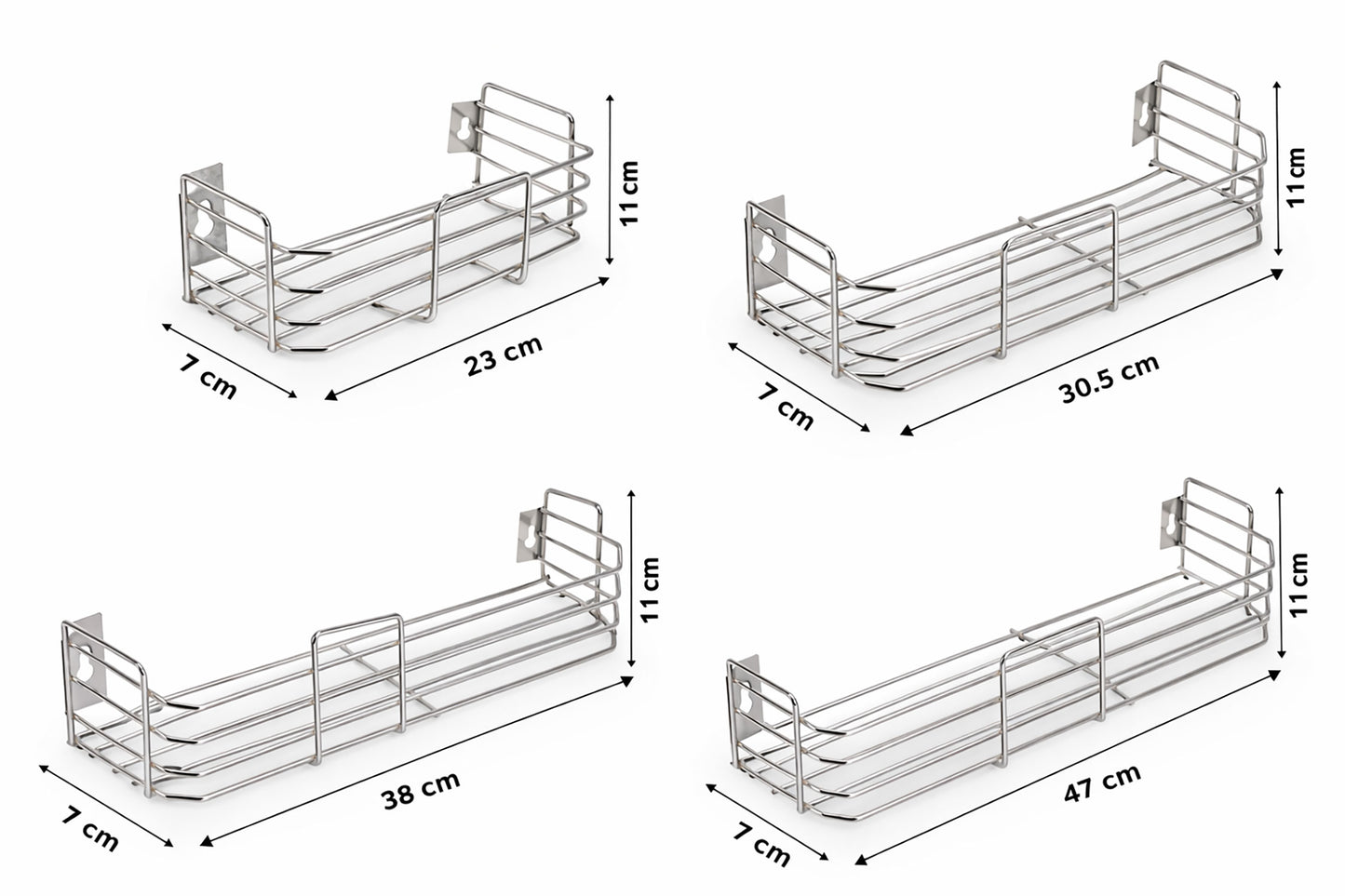 Ranvis Stainless Steel Bathroom Shelf| Bathroom Rack| Bathroom Accessories| Bathroom Stand| Bathroom Organizer| Shelf for Kitchen| Bathroom Organizer Storage Rack| Multipurpose Shelves