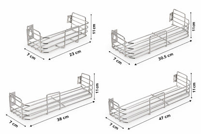 Ranvis Stainless Steel Bathroom Shelf| Bathroom Rack| Bathroom Accessories| Bathroom Stand| Bathroom Organizer| Shelf for Kitchen| Bathroom Organizer Storage Rack| Multipurpose Shelves