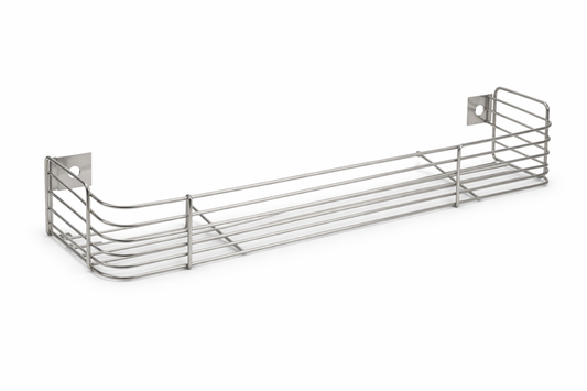 Stainless Steel Bathroom Shelf| Bathroom Organizer| Kitchen Shelves| Ergonomic Design| Multipurpose Wall Mounted Storage Rack for Shampoo, Soap & Toiletries| Rust-Resistant & Durable | Size 04