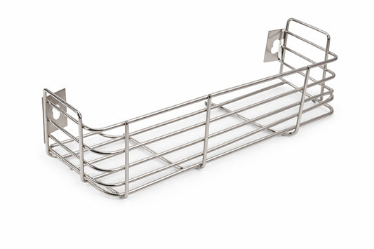 Stainless Steel Bathroom Shelf| Bathroom Organizer| Kitchen Shelves| Ergonomic Design| Multipurpose Wall Mounted Storage Rack for Shampoo, Soap & Toiletries| Rust-Resistant & Durable | Size 02
